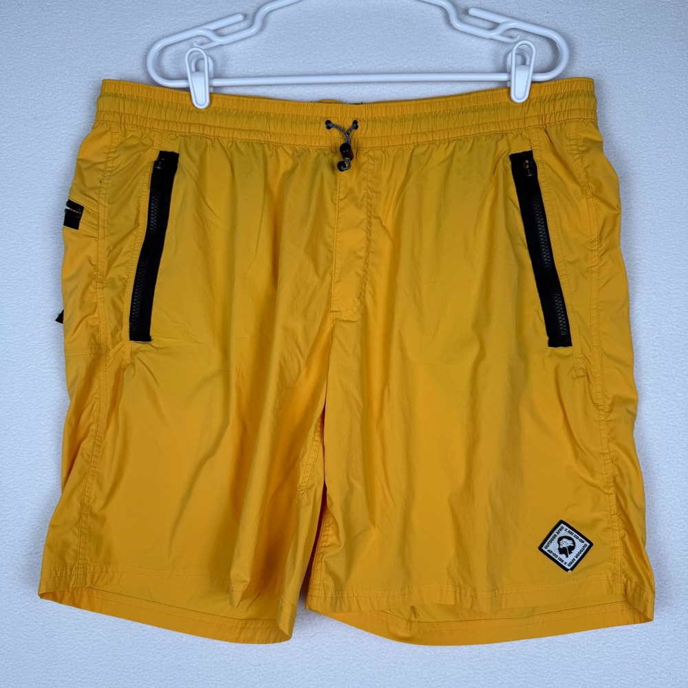 Outdoor Afro x REI Co-op Mens XL Yellow Hiking Shorts Nylon Gorpcore 209589-S23